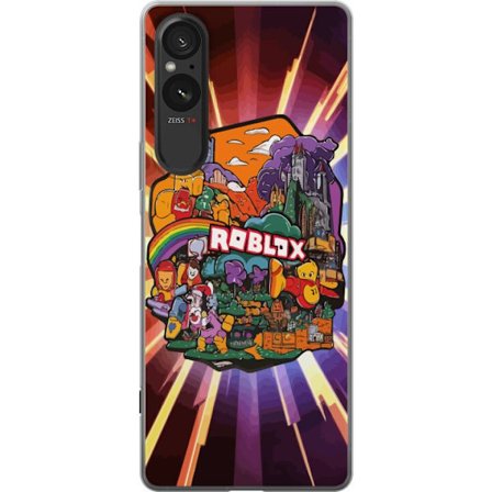 Sony Xperia 10 VI Gjennomsiktig deksel Fargerik spillverden inspirert av Robloxs animerte fantasimiljø, perfekt for eventyr og kreative spilltemaer