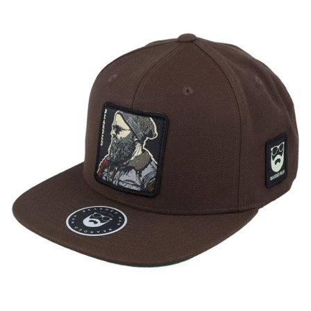 Bearded Man - Brun snapback Keps - Cap Man Modern Classic Dark Brown Snapback @ Hatstore