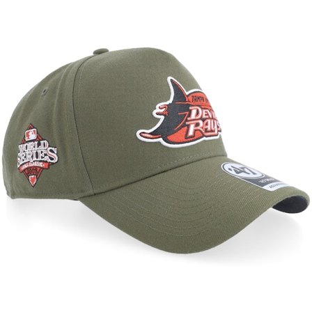 47 Brand - MLB Grün Adjustable Cap - Hatstore Exclusive x Tampa Bay Rays World Series Sandalwood A-Frame Adjustable @ Hatstore