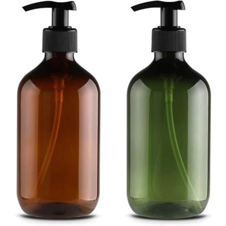 2 kpl 500 ml saippua-annostelijaa, tyhjiä muovipulloja painopumpulla