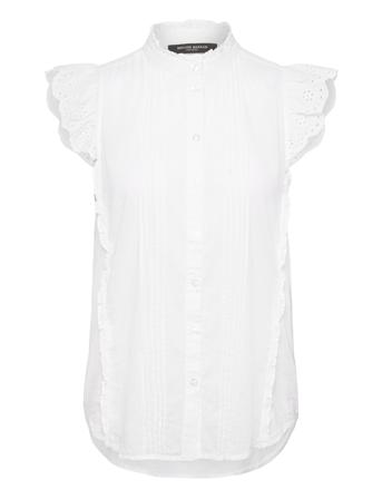 Carpinusbbpleat Shirt White Bruuns Bazaar