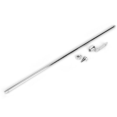 Universal Motorcykel Auto Flagstang Bagageholder Montering Flagstang Tilbehør Sølv