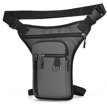 Benväska, Drop Leg Bag, Vandring Multi-Pocket Midjeväska, Lårväska Utendørs Midjeväska Grå