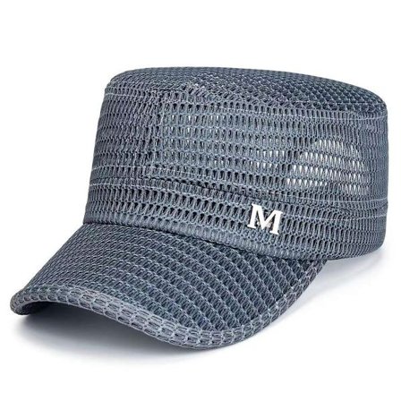 Sommar Män Militär hattar Mesh Flat Kepsar Utomhus Snapback Hat Trucker Cap