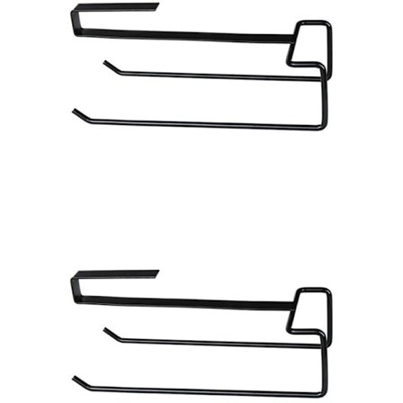 2 stk. køkken under hylde opbevaringshylde skab køkkenrulleholder køkkenarrangør køkkenrulleholder