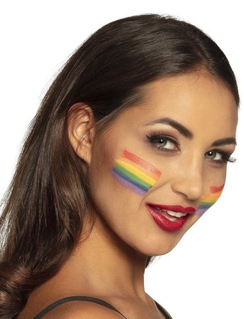 IPK Face Paint Stick Rainbow 6-In-1 - Multi/patterned - 0