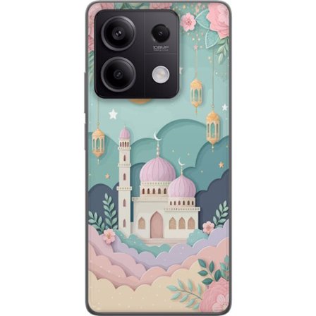 Kompatibelt Mobildeksel til Xiaomi Redmi Note 13 Pro Håndtegnet reiseinspirert mønster med verdenskart, fly, hjerter og vintage eventyrtema