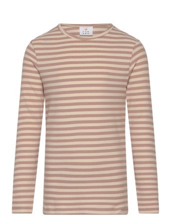 Tnmoore Uni L_S Rib Tee Brown The New