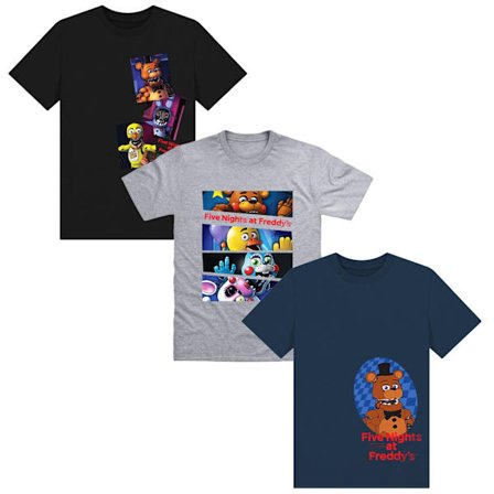 Five Nights At Freddys Barn/Barn Collage T-Shirt (Förpackning med
