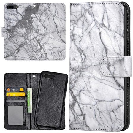 iPhone 7/8 Plus - Plånboksfodral/Skal Marmor