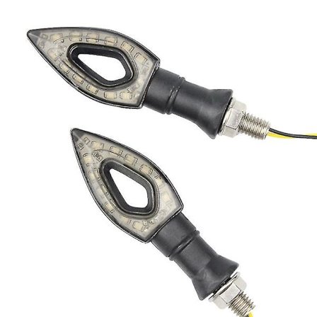 Motorcykel Blinklys Flow Blinklys Motorcykel Blinklys 12v 14 Led Pære Til Motorcykel Motorcykel Scooter Off-road2pcs-sort