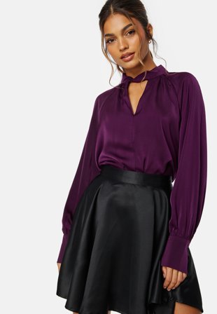 VILA Elma Halterneck L/S Top Winter Bloom Klær