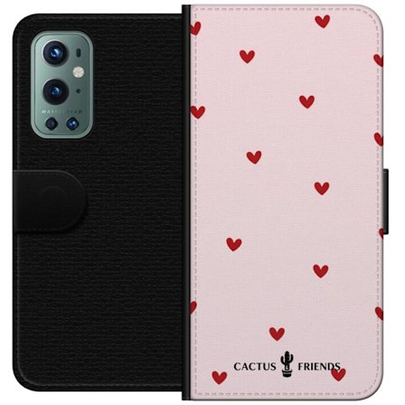 Kompatibel Tegnebogsetui til OnePlus OnePlus 9 Pro Cactus and Friends – HeartSprinkle