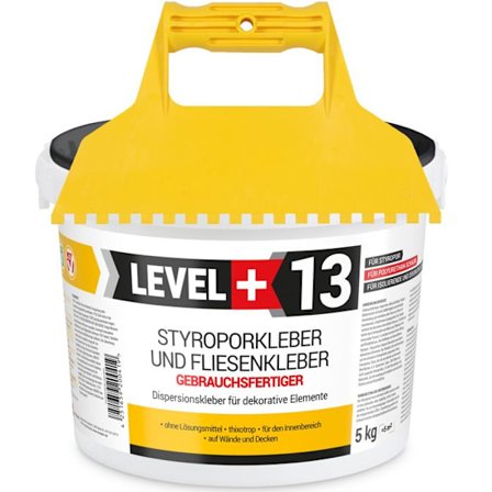 SET expanderad polystyren lim dispersion lim dekor takplattor RM13 - 5KG + plast tandad spatel