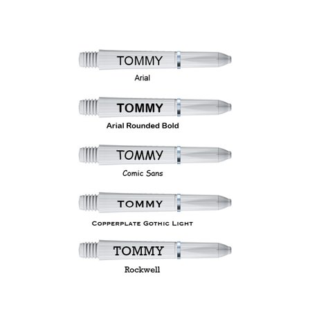 Red Dragon Darts Shafts Nylon 35mm Short Personalised 20 Sets/Pack (60 Shafts) - Black/Blue/Red - Flights,Stems,Replacement