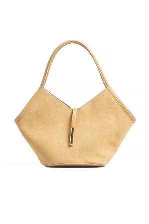 NA-KD Liten handväska i mocka - Väskor - Beige - One Size