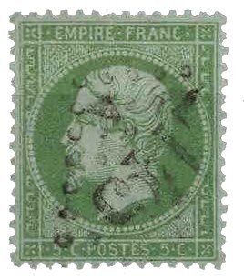 Frankrig 1862 - YT 20 - Stemplet