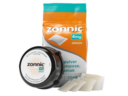 Zonnic 4 mg munnpulver, Mint, 20 x 1 stk.