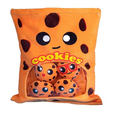 Oste Puff Plyslegetøj Sød Blød Pude Udstoppede Bløde Snacks Kawaii Børn Fødselsdag Julegave[D]