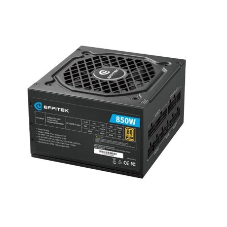 EFFITEK Netzteil 850W Gold ATX 3.1, PCI 5.1 Modularer Kabel
