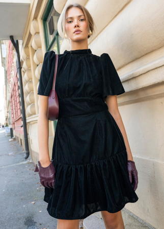 Jolie Dress Velvet Black Velvet Black / M