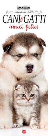 Cani & gatti amici felici. Calendario 2026