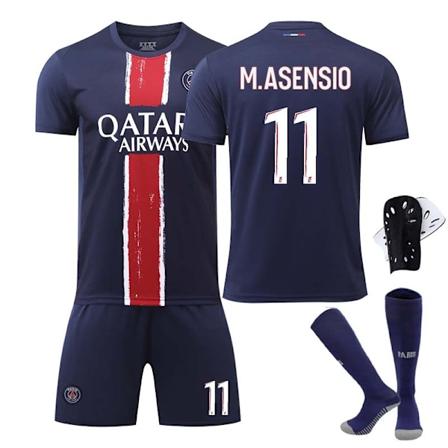 2425 Pariisin kotijoukkueen jalkapallopaita M.ASENSIO setti B 24(130-140cm)