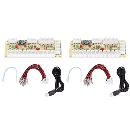 USB-enkooderi, nollaviive, arcade-peliohjain PC:lle MAME Raspberry Pi Retro Double Joystick -painikkeelle