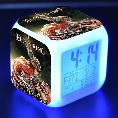 Vorallme Ancient Ring, Elder Ring, Eldon Ring Led Luminous Alarm Clock-style 16