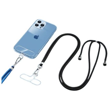 10 stykker Universal Tpu Mobil Telefon Anti-tabt Lanyard Kort Pakning Nylon Aftagelig Telefon Hængende ledning rem Patch Tether Pad