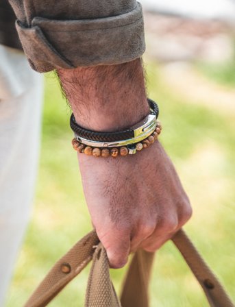 edd. Beads Bracelet 8Mm - Yellow - M 20 cm
