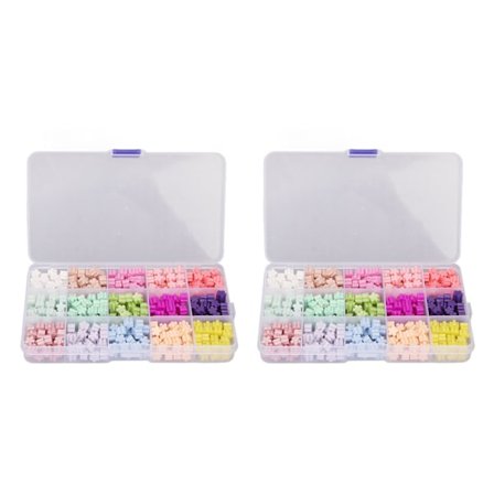 2 esker med tetningsvoksperler i 15 farger, hurtig tørkende åttekantet håndverk tetningsvoks for festlige invitasjoner