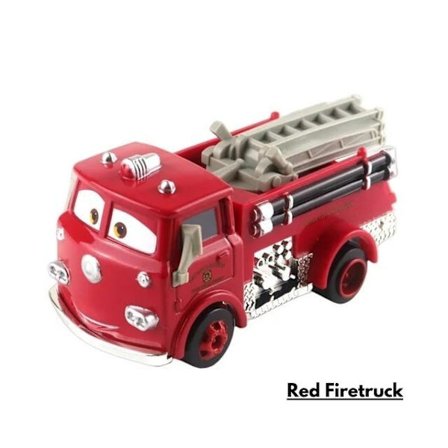 Disney Pixar Cars Lynet McQueen 1:55 Støpt Modellbil Leketøy Julegave Gutt Rød Brannbil