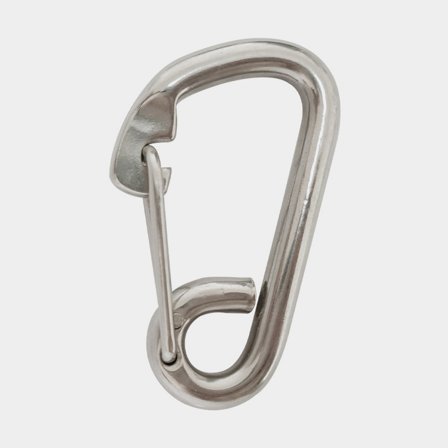 Karabijnhaak met oog NOCK Essentials, roestvrij staal, Ø6 mm, 60 mm