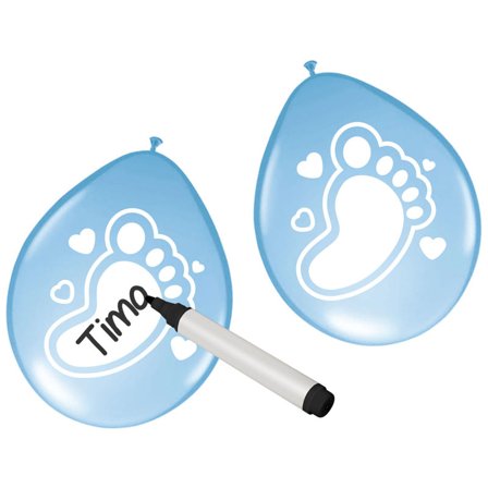 Navne Balloner Baby Blue