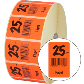 Etikett Fugl 25: