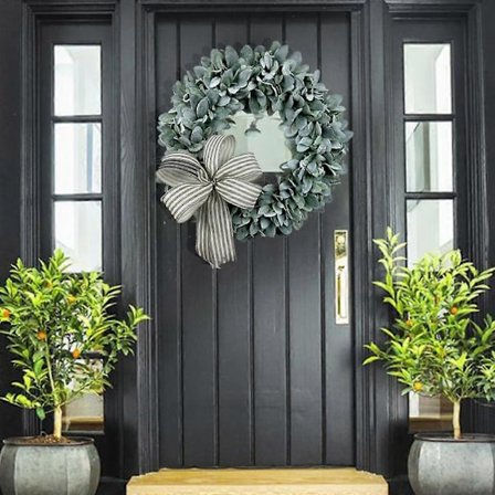 SHAO SAYTAY Konstgjord Krans 40 cm Pastoral Död Gren Rottingcirkel Inomhus Utomhus Fönster Öppen Spis Dekoration