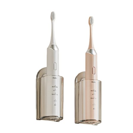 Elektrisk Tandborsthållare, Väggmonterad Organizer, 2-pack - Ingen Borrning Krävs, kompatibel med Philips, Oral-B och fl