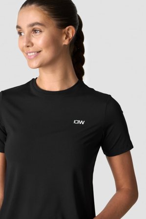 ICANIWILL - Training High Neck T-Shirt Wmn Black - Dames - sportkleding van ICIW