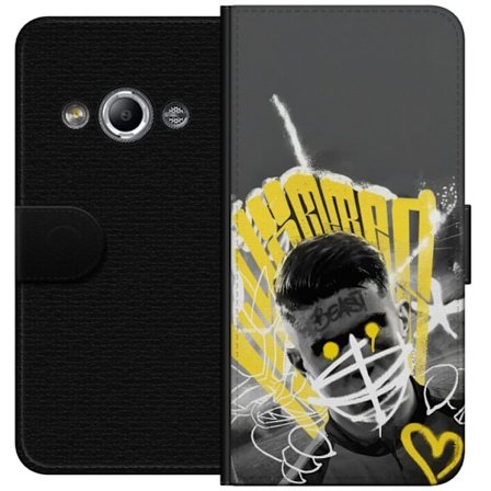Kompatibelt Lommeboketui til Samsung Galaxy Xcover 3 Viktor Gyökeres Beast Mode Design kraftig sportsstil med gul neonenergi styrke og moderne graffi