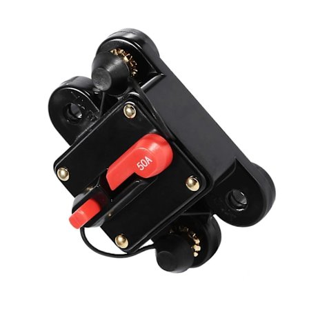 50Amp -100Amp Strømbryter Reset Sikringsholder Bil Båt Sikringsholder Vanntett 12-24V Ny 50A