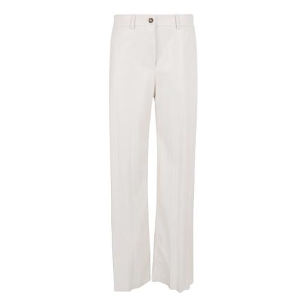 Msgm, Wide Trousers Wit, Dames, Maat:S