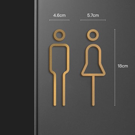 WC-kylttilevy rintaliivit Pesuhuoneen oven seinätarra Wc Hol