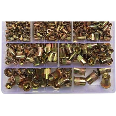 300PCS M3 M6 M8 M10 M12 Hovedbolt Møtrik Kit Møtrik Indsats Møtrik Bolt Møtrik Assorteret Multi-Størrelse