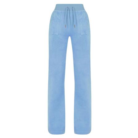 Juicy Couture Velour Del Ray Pocketed Sweatpants , Blauw , Dames , Maat: XS