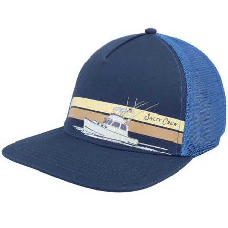 Salty Crew - Blå trucker Keps - Water Line Navy A-Frame Trucker @ Hatstore