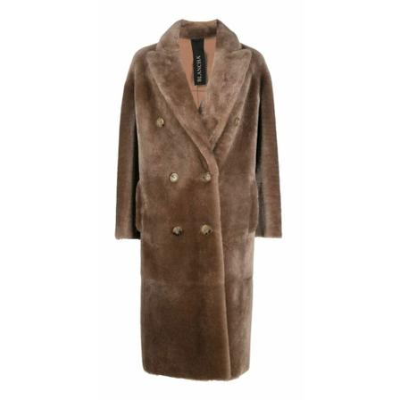 Blancha, Double-Breasted Coats Bruin, Dames, Maat:S