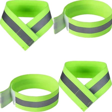 Reflekterande Säkerhetsarmband - Hög Synlighet för Cykling och Jogging
