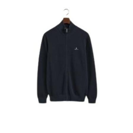 Gant Gant strikcardigan 8030524 navy Blå, Herre Trøjer