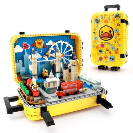 Mikro Bygningsblokker Sett London Landemerker i Miniatyr Mini Klosser Arkitektur Modell Kit